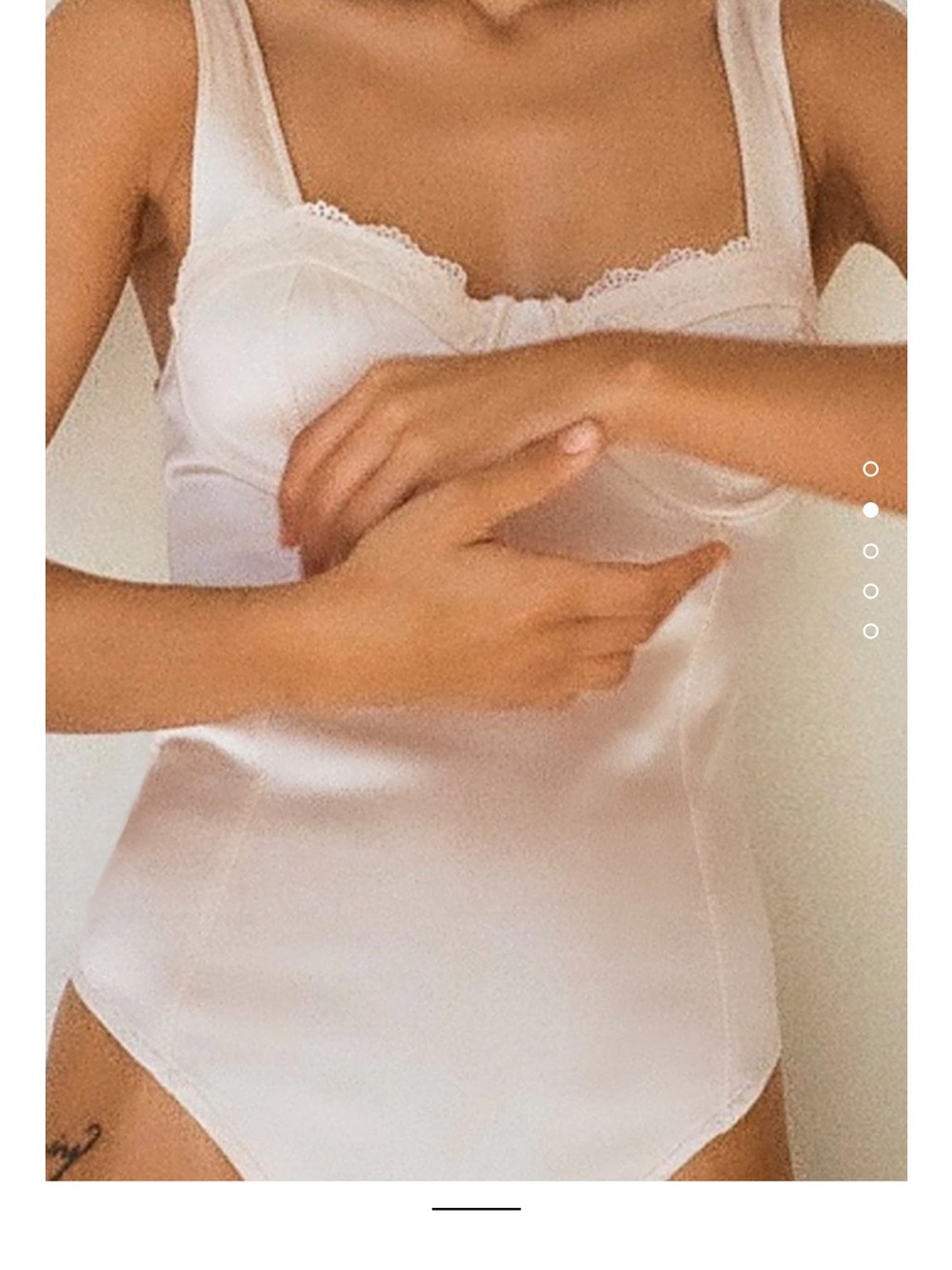 Zara Satin  effect corset bodysuit